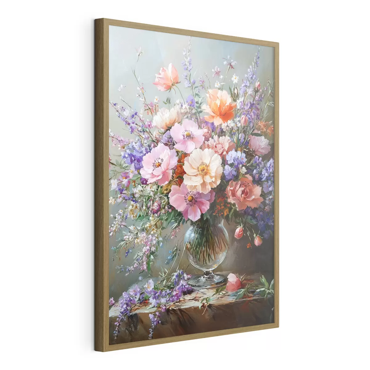 Poster un ramo de flores en un jarrón f41998