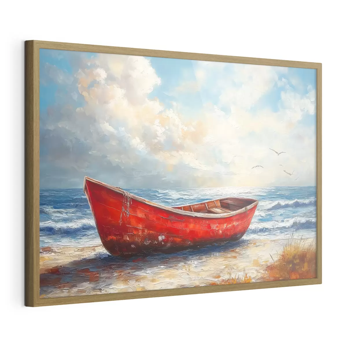 Poster La barca roja espera f42009