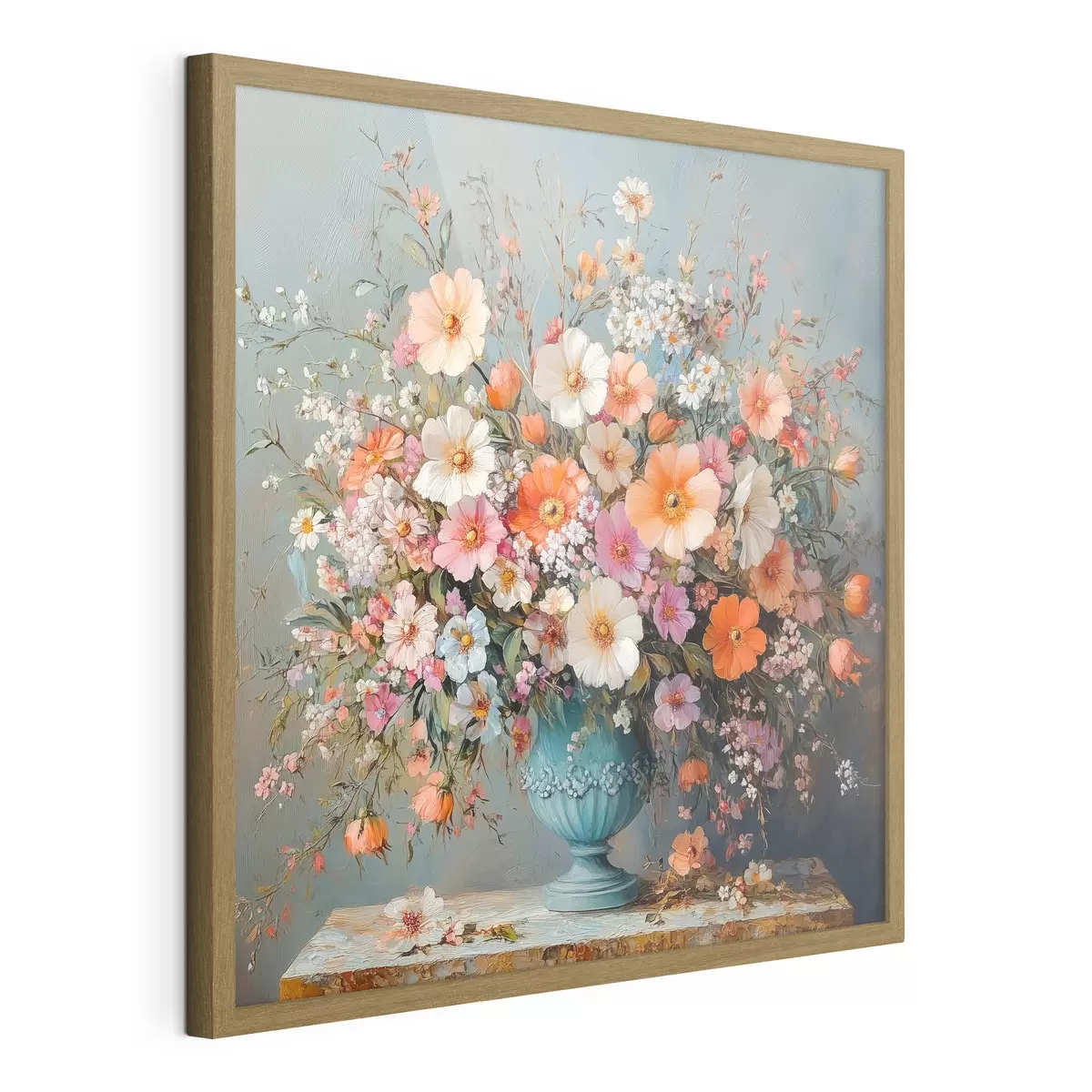 Poster flores silvestres brillantes en un jarrón f42022