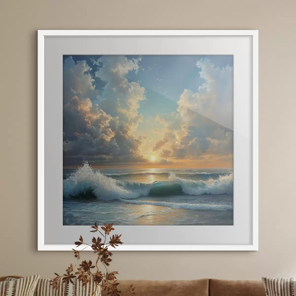 Poster mar al amanecer f42025