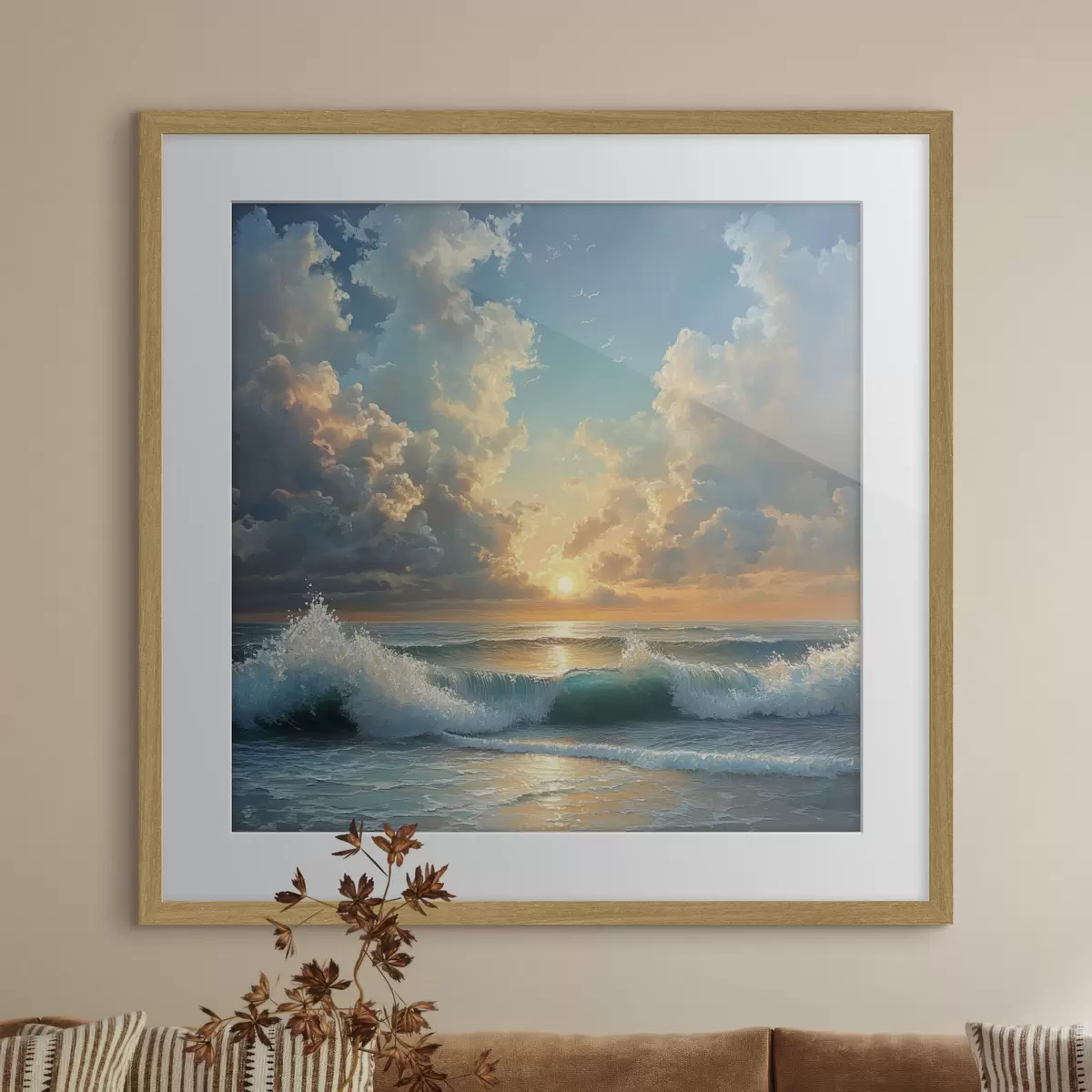Poster mar al amanecer f42025