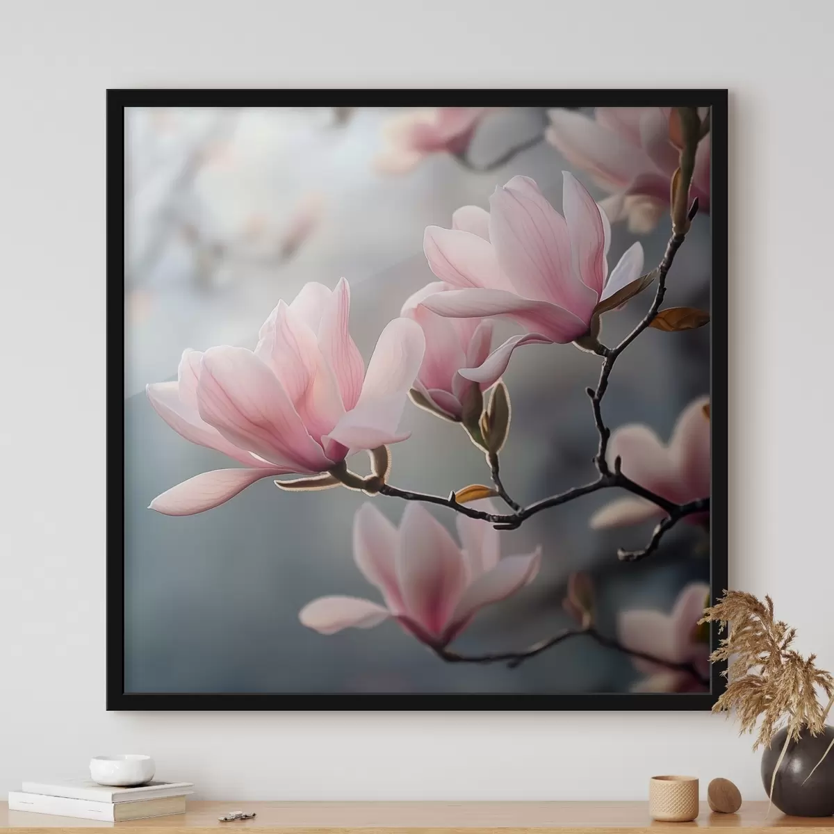 Poster Flores de magnolia en una rama f42042