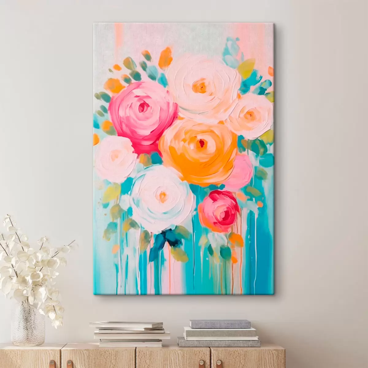 murales de pared Flores coloridas s41787