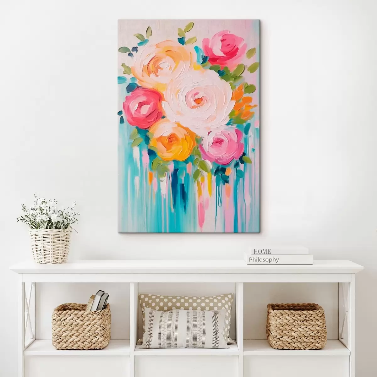 murales de pared Colorido ramo de flores s41788