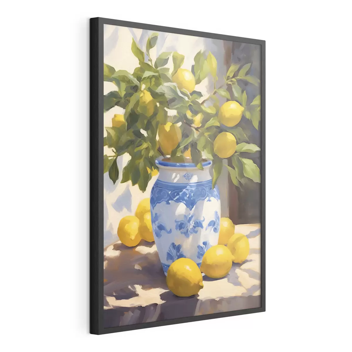 Poster Jarrón y limones f41790