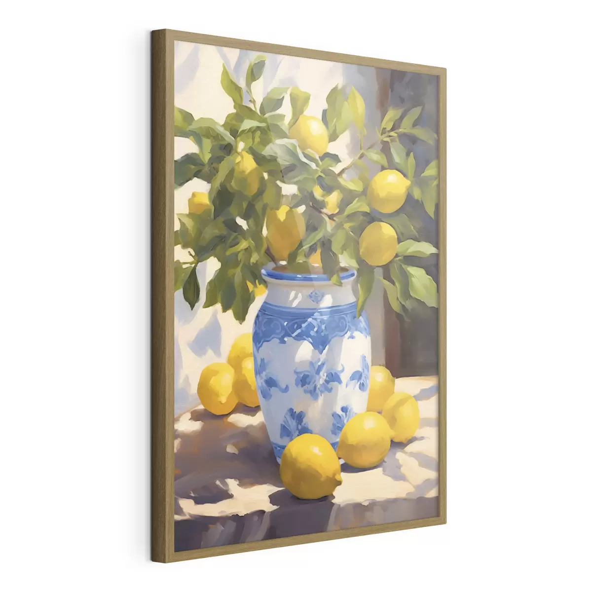 Poster Jarrón y limones f41790