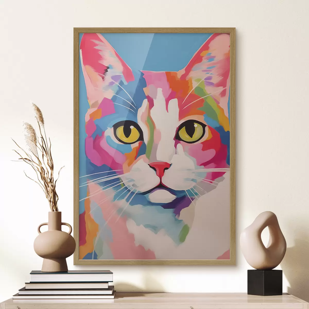Poster Gato de colores f41793