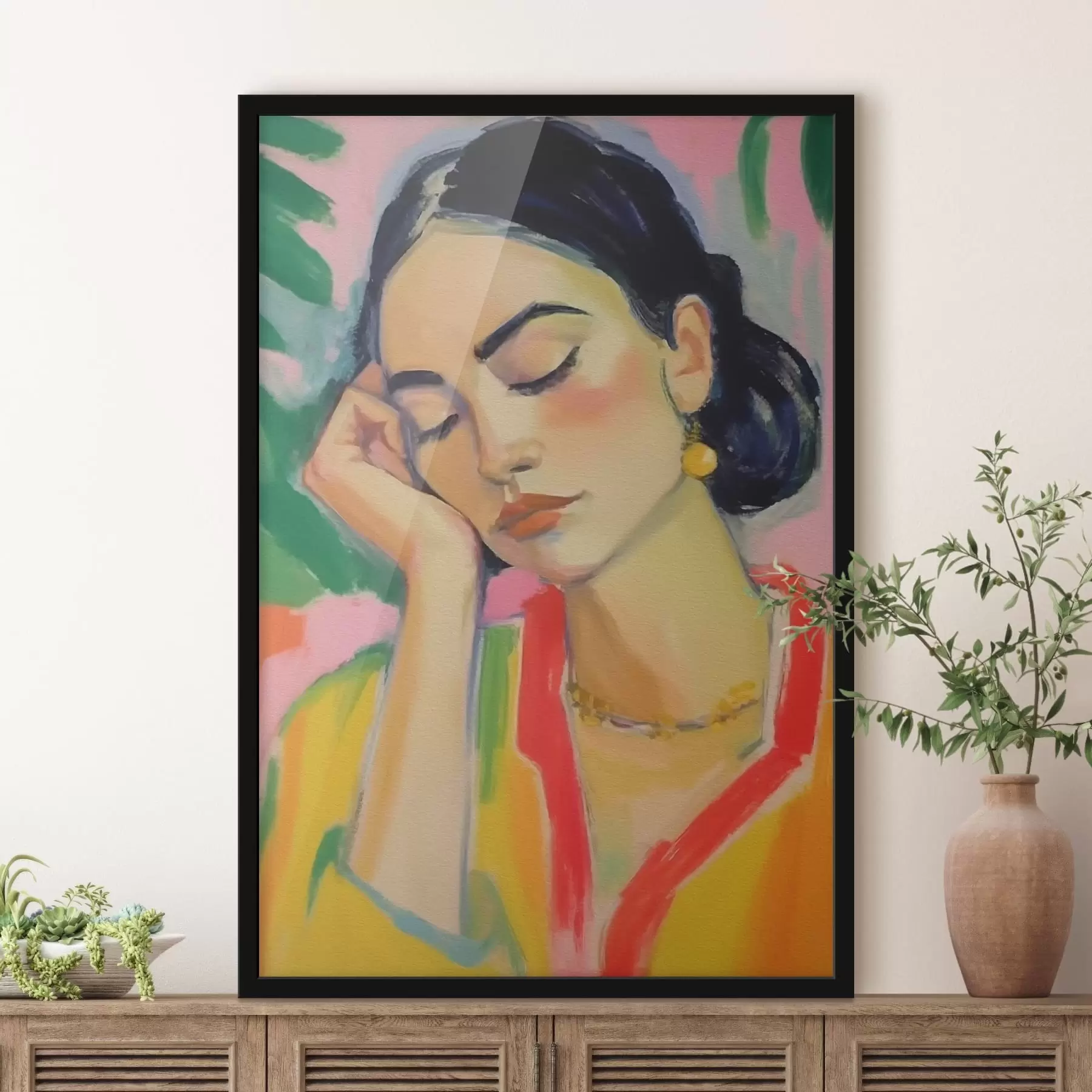 murales de pared Hermosa mujer f41796