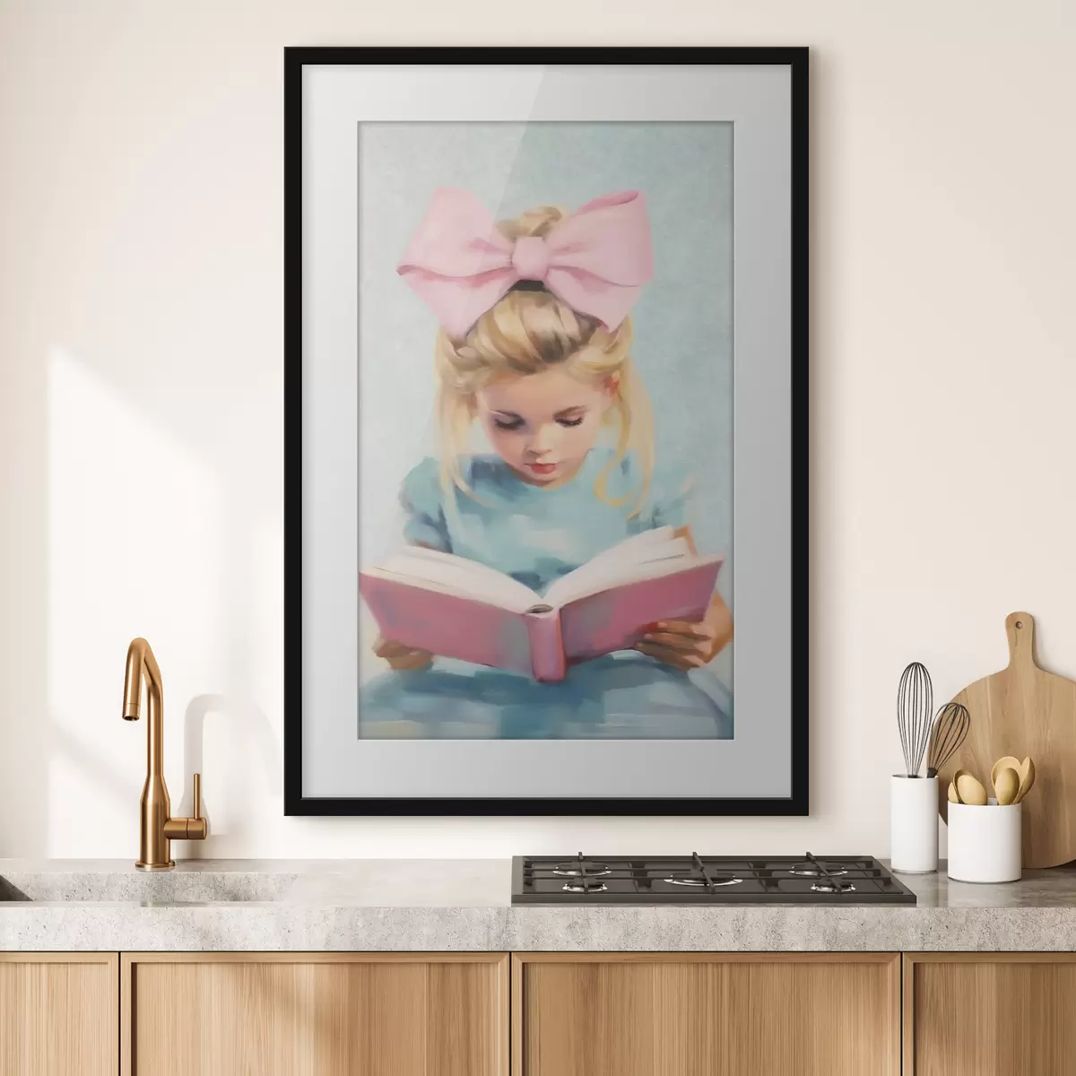 Poster Niña y libro f41800