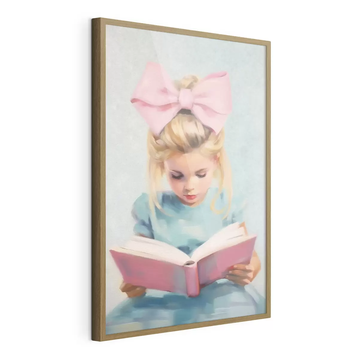 Poster Niña y libro f41800