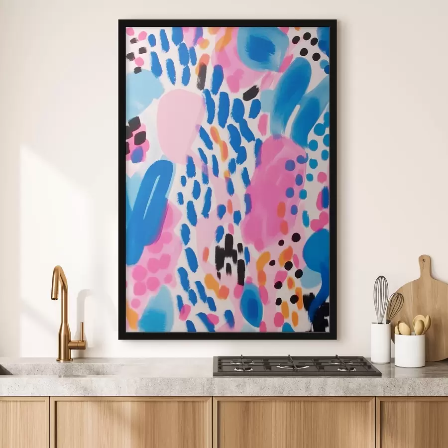 murales de pared abstracción colorida f41805