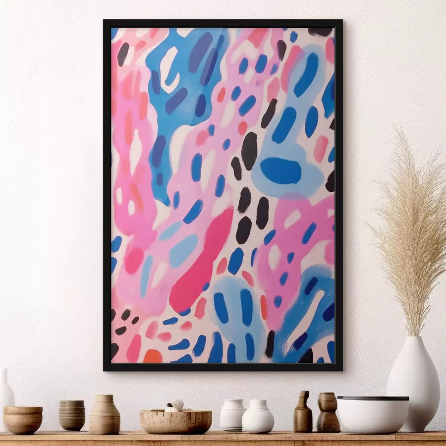 murales de pared abstracción colorida f41806