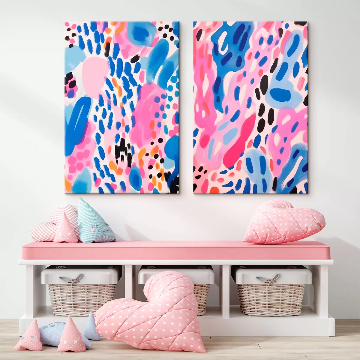 murales de pared abstracción colorida m00393