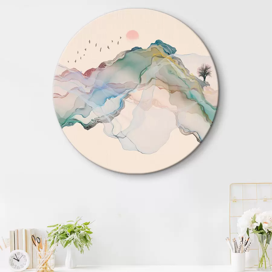 murales de pared Mundo, pendiente y pintura r32936