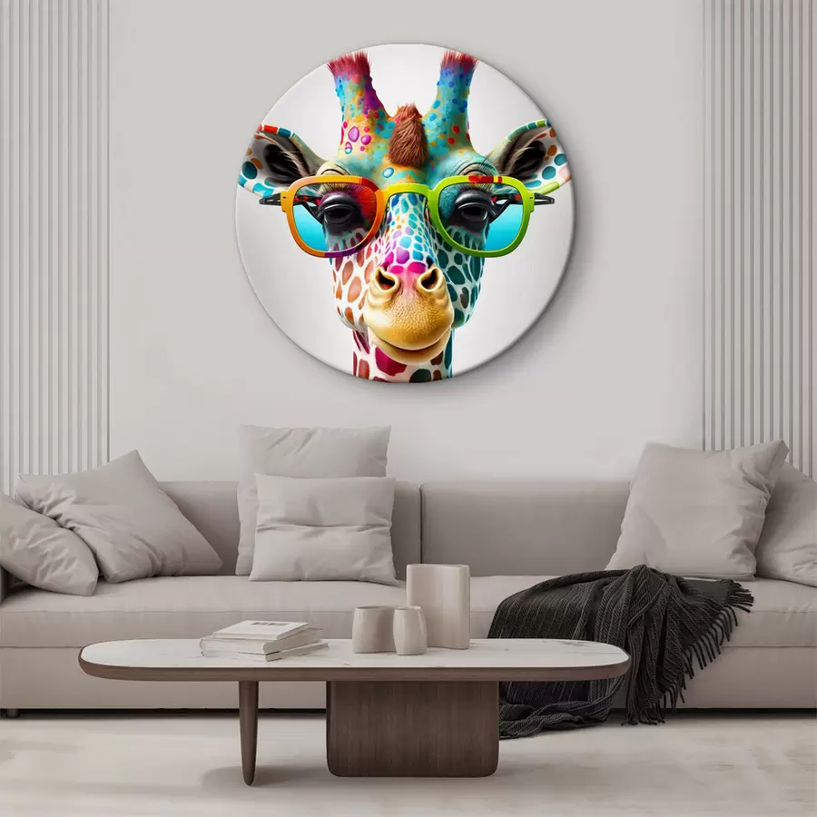 murales de pared Cabeza, ojo y material natural r33533