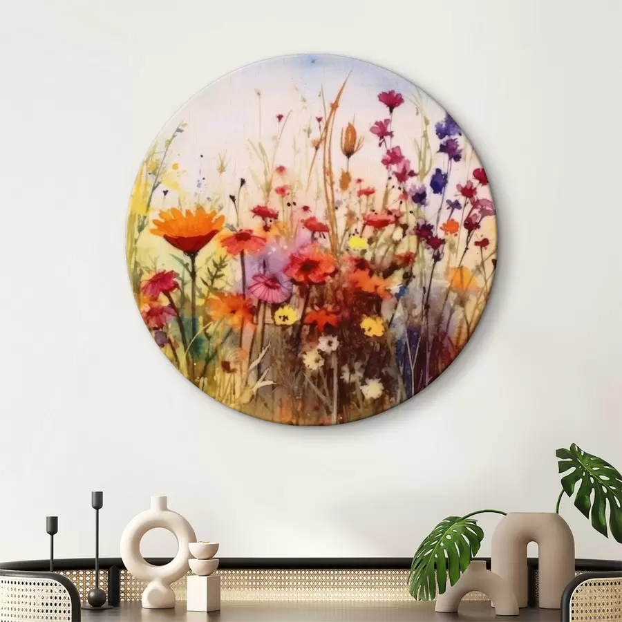 murales de pared Flor, planta y nube r33666