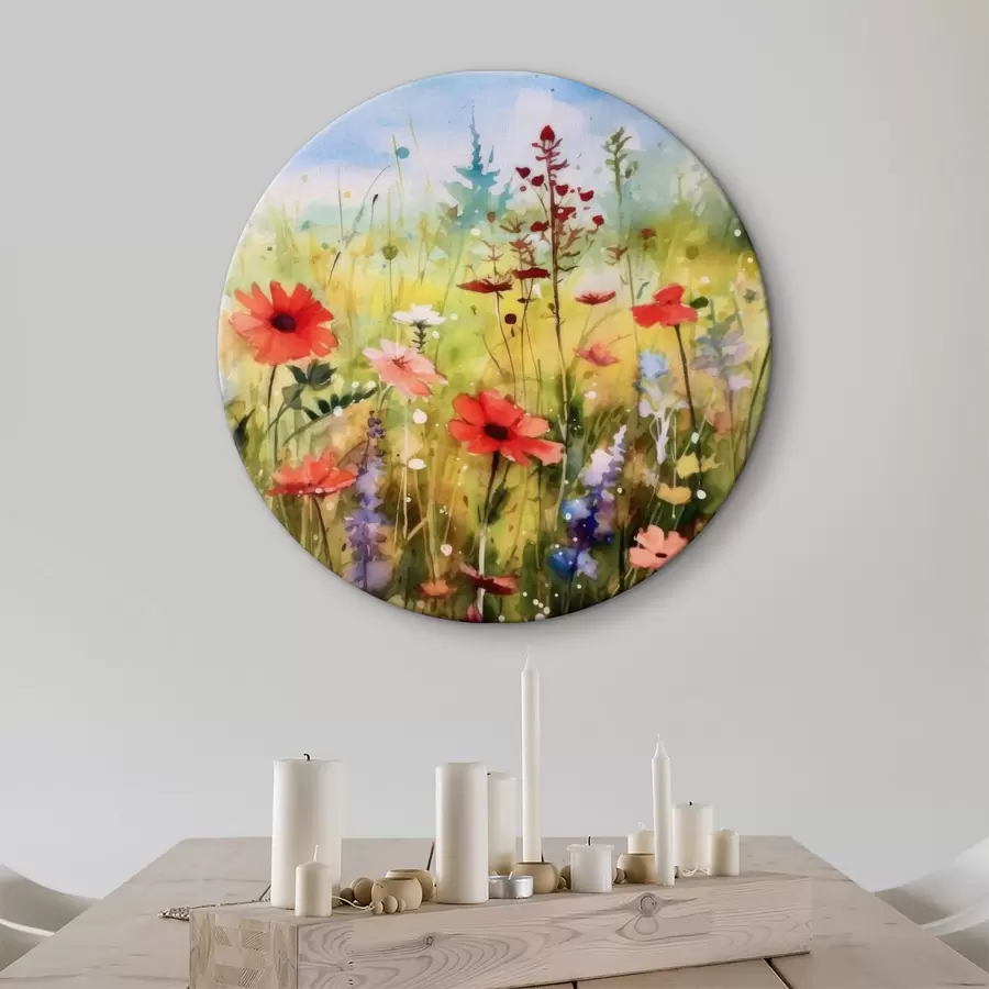 murales de pared Flor, planta y nube r33680