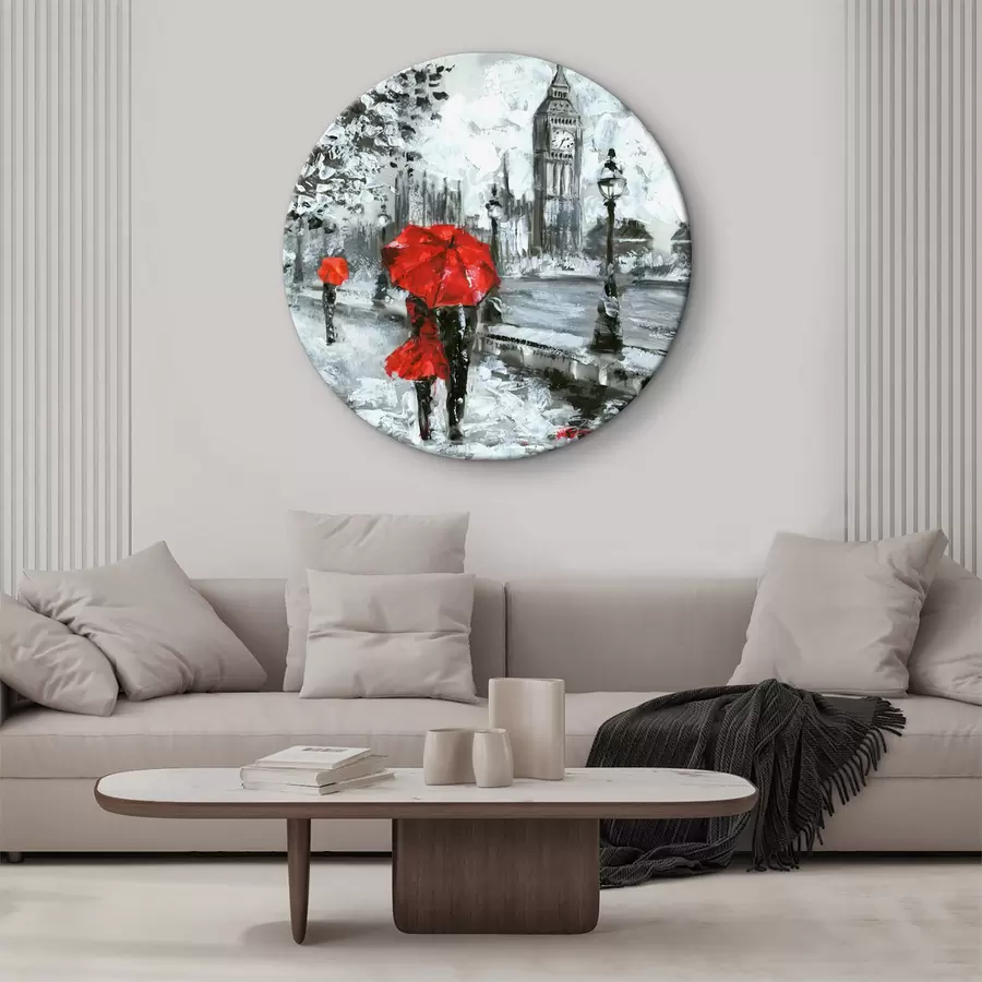 murales de pared Ventana, planta y sombrilla r34614