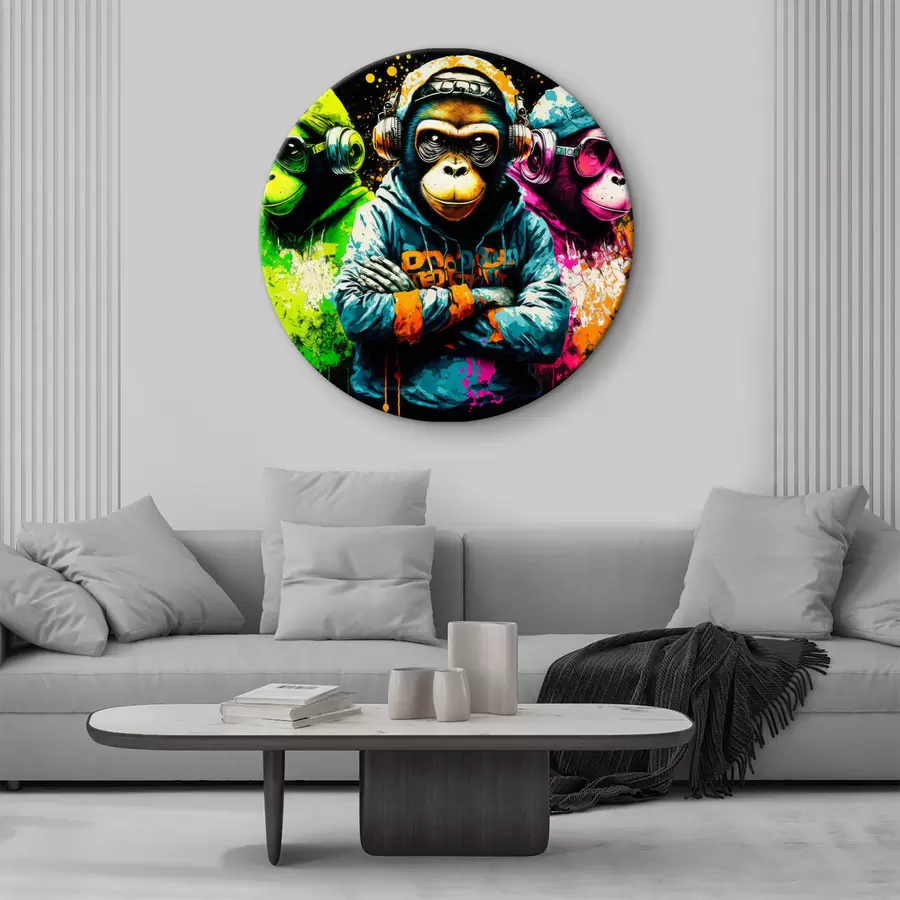 murales de pared Manga, primate y fuente r34887