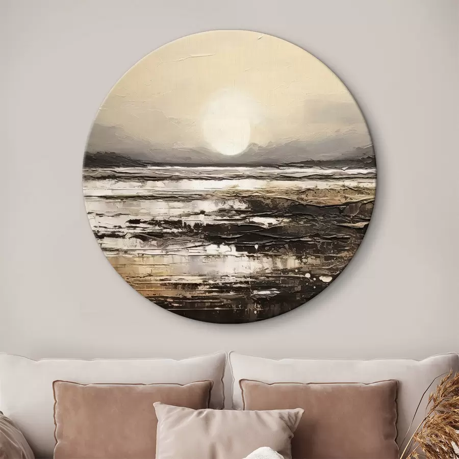 murales de pared Ilusión de un paisaje natural r35912