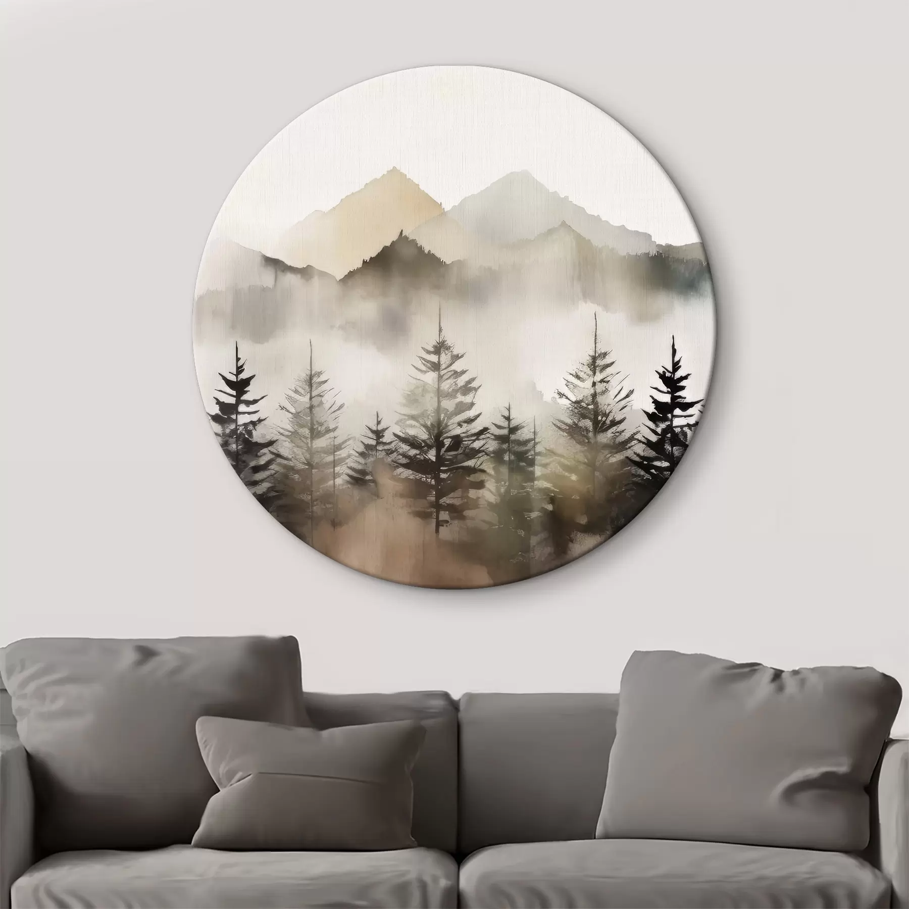 murales de pared Paisaje forestal otoñal r36009