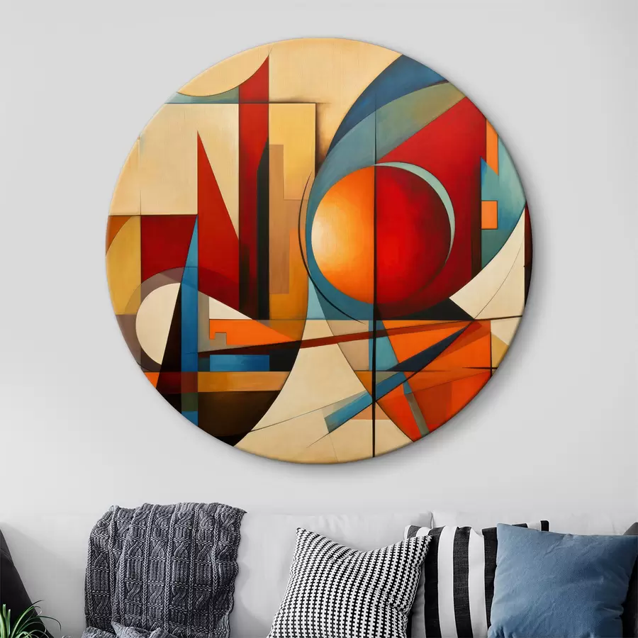 murales de pared Abstracción de formas geométricas r36302