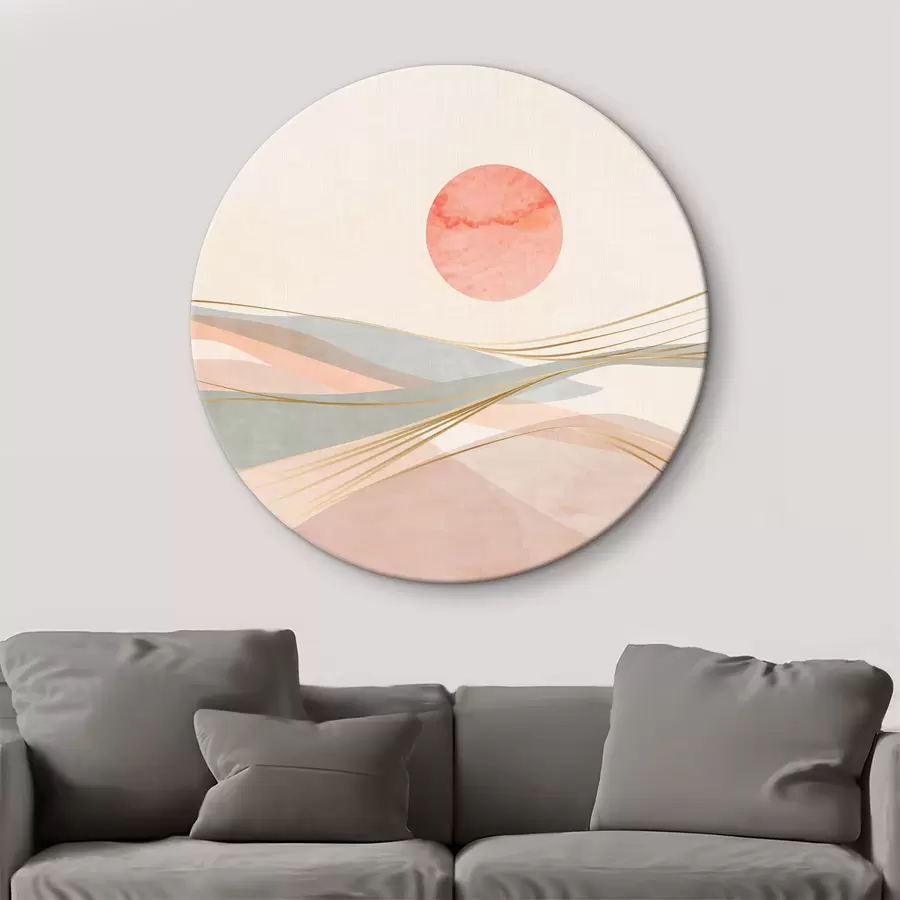 murales de pared Luna rosa r37548