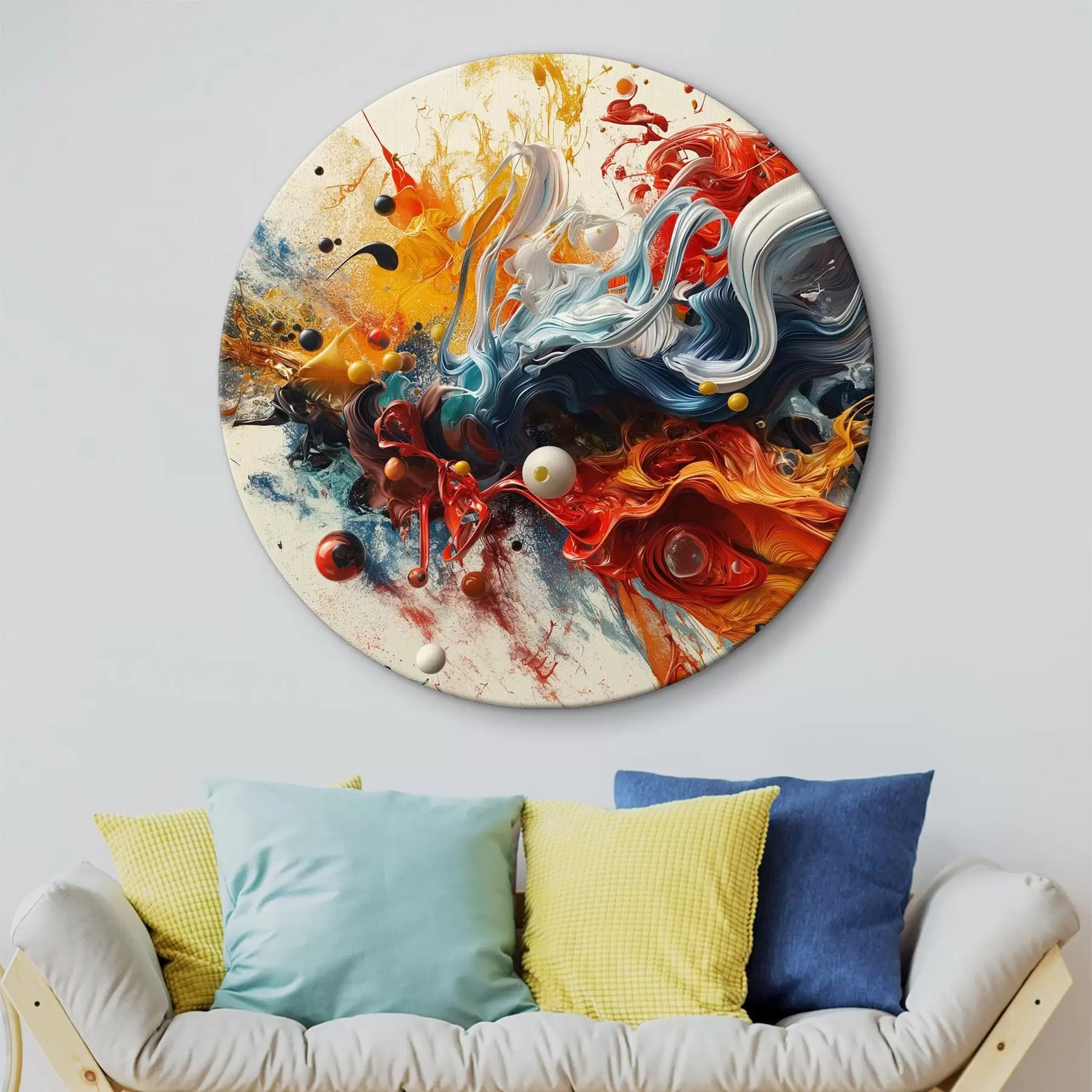 murales de pared Salpicaduras de pinturas resumen antecedentes r38457