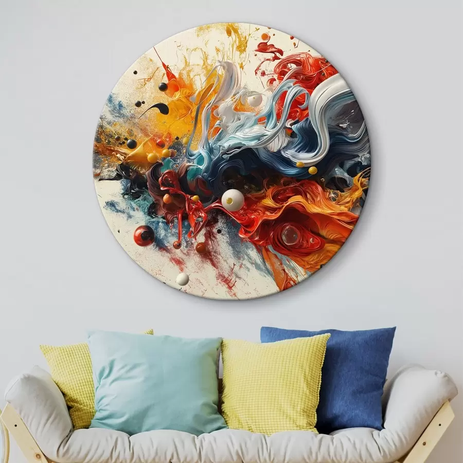 murales de pared Salpicaduras de pinturas resumen antecedentes r38457