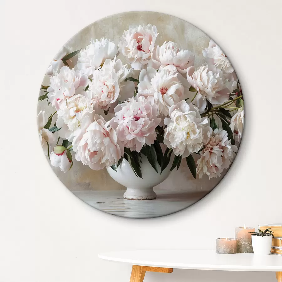 murales de pared Peonías claras en un jarrón r38461