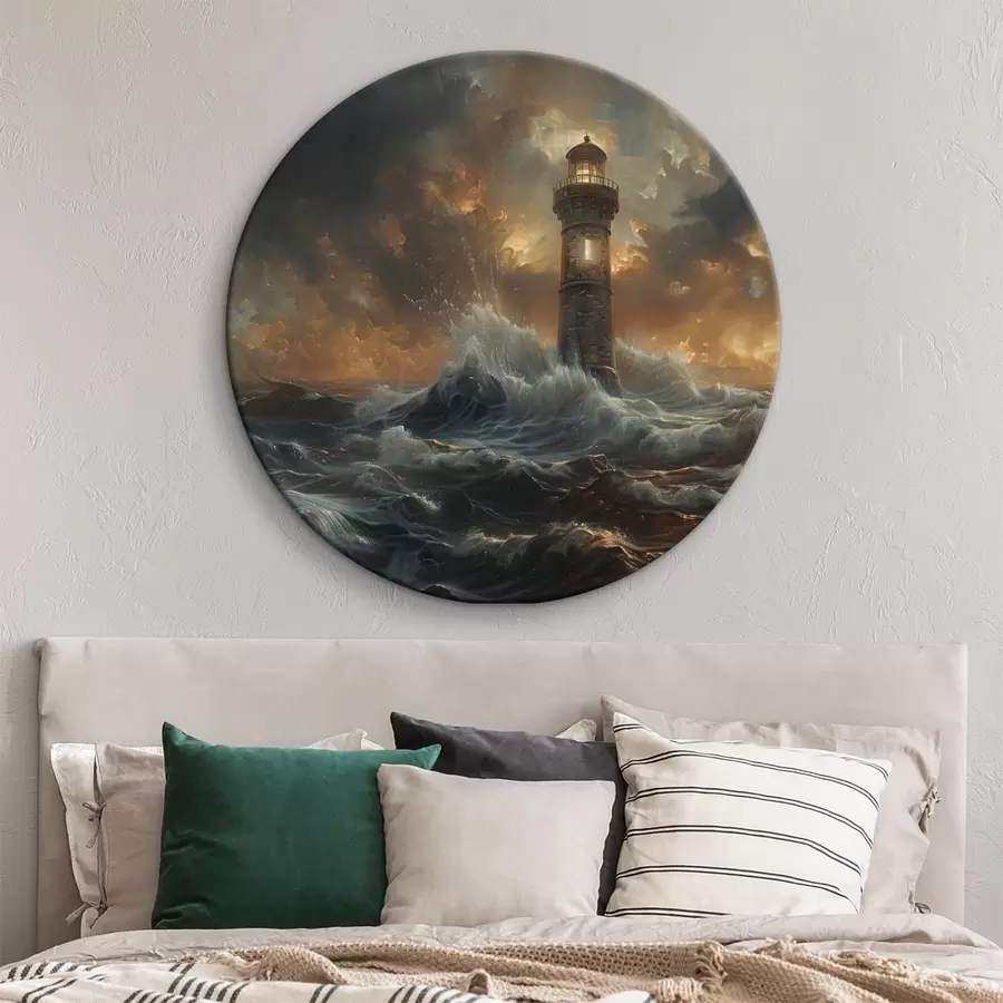 murales de pared faro en el mar r38469