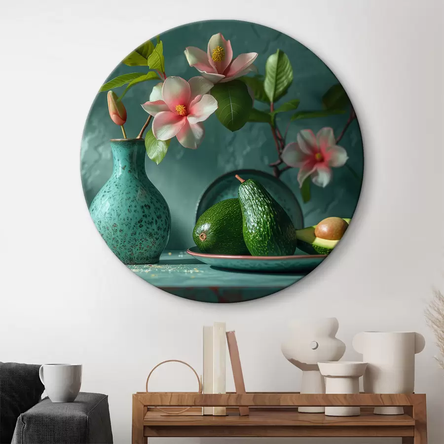murales de pared Composición de aguacate y lirio r38687