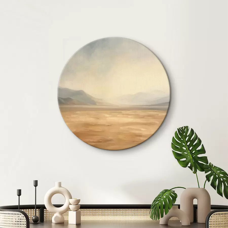 murales de pared Desierto con montañas al fondo un paisaje tranquilo r39835