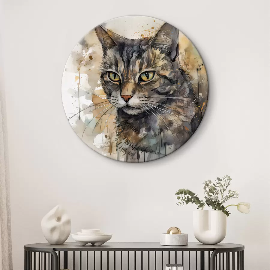 murales de pared Gato, félidos y pintura r32299