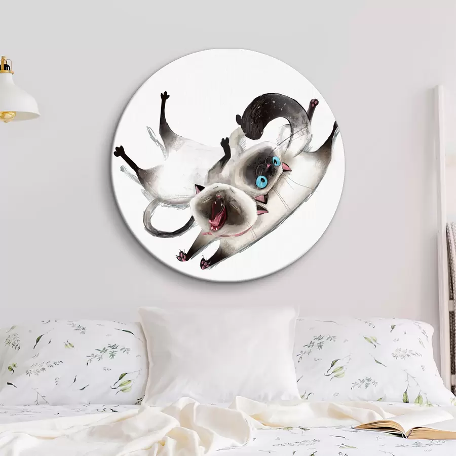 murales de pared Dos gatos siameses r34990