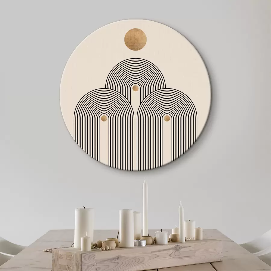 murales de pared Geometría en estilo boho r35929