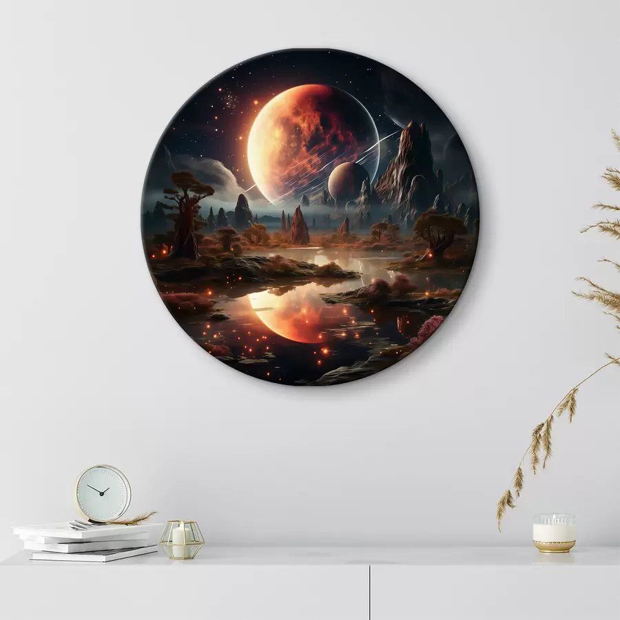 murales de pared Bosque en el espacio r37392