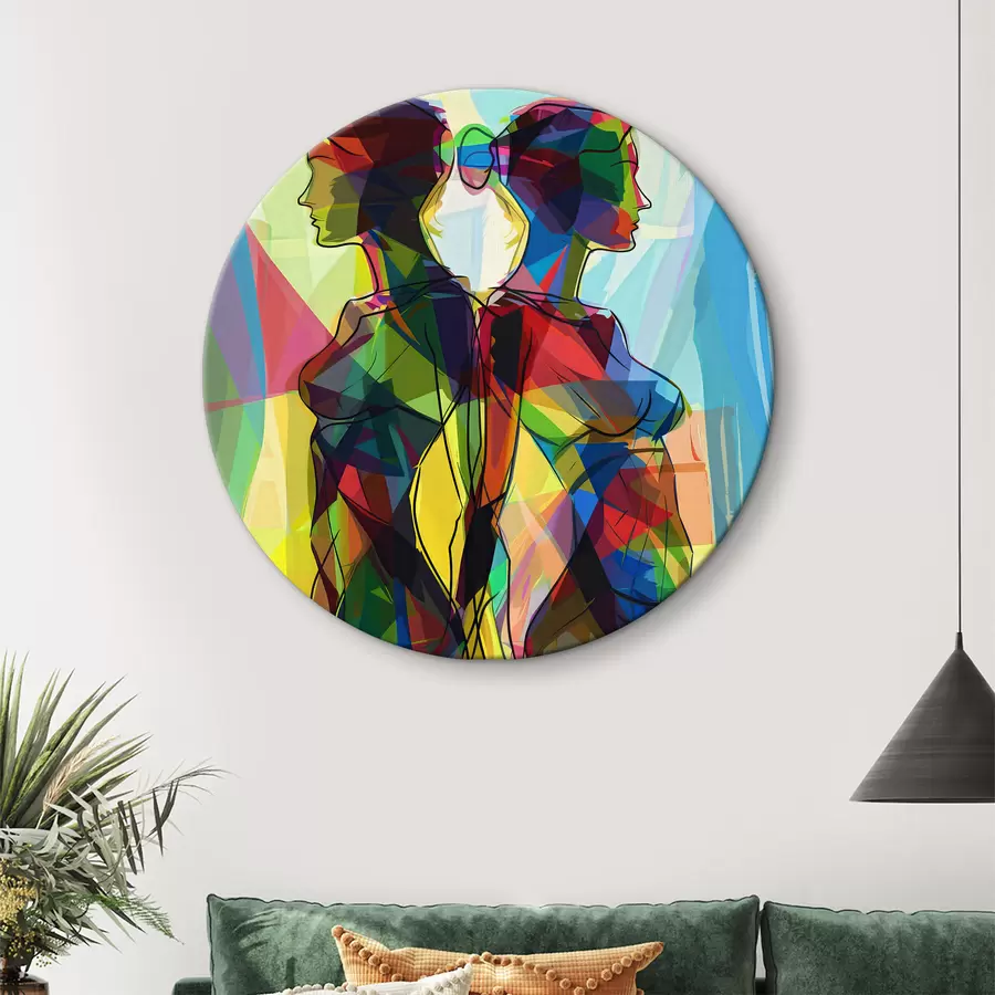 murales de pared silueta de mujer r38044