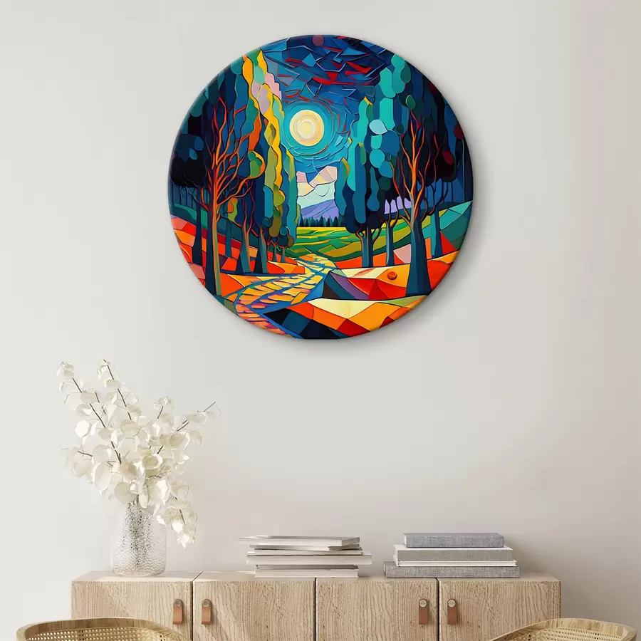 murales de pared Camino de acuarela r38054