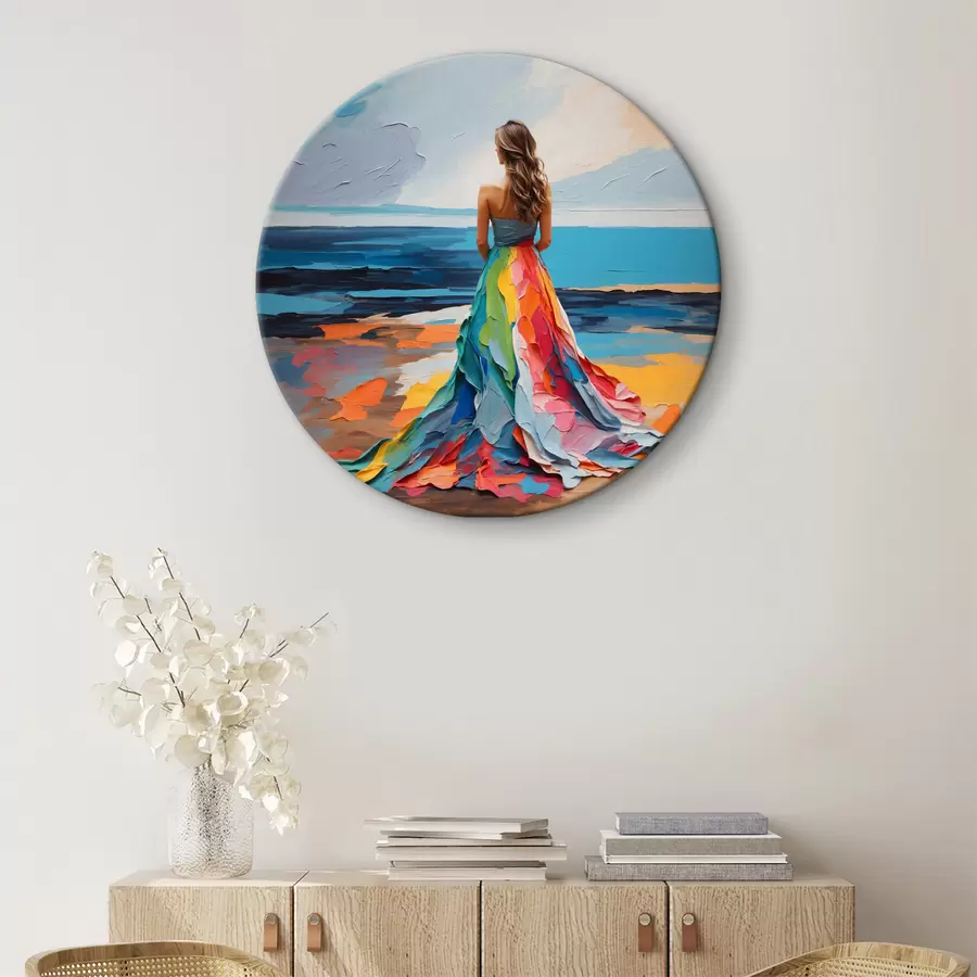 murales de pared Mujer en la orilla del mar r38171