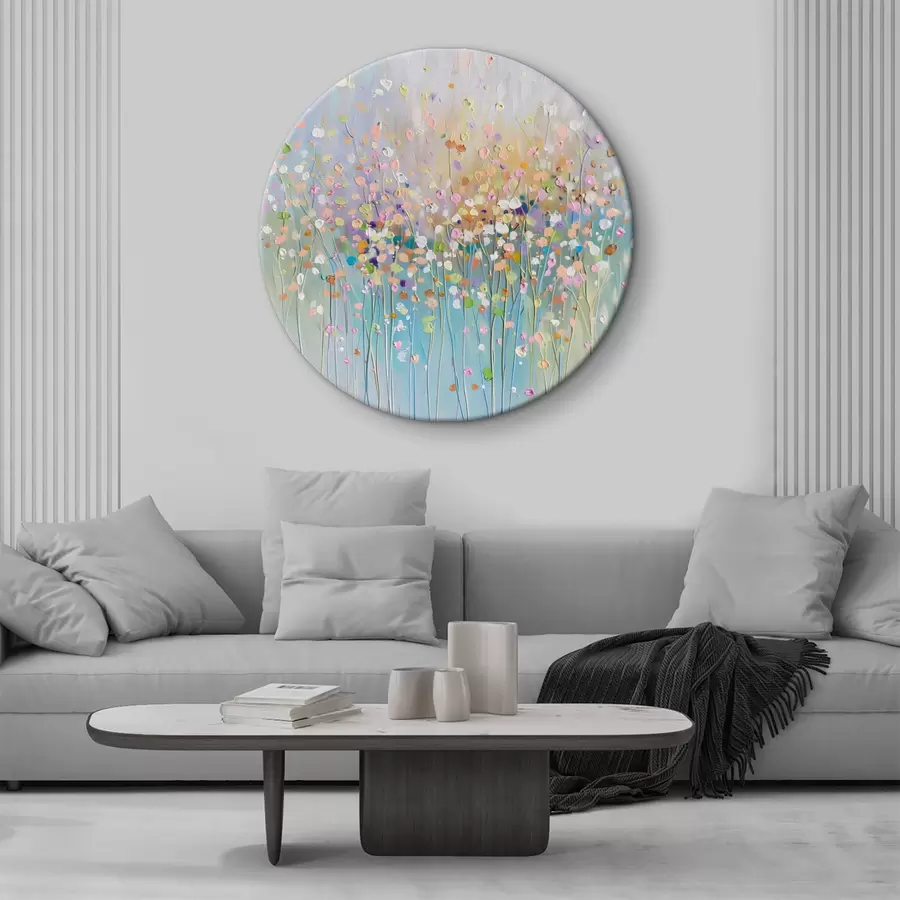 murales de pared Textura impresa de flores secas de colores r38426