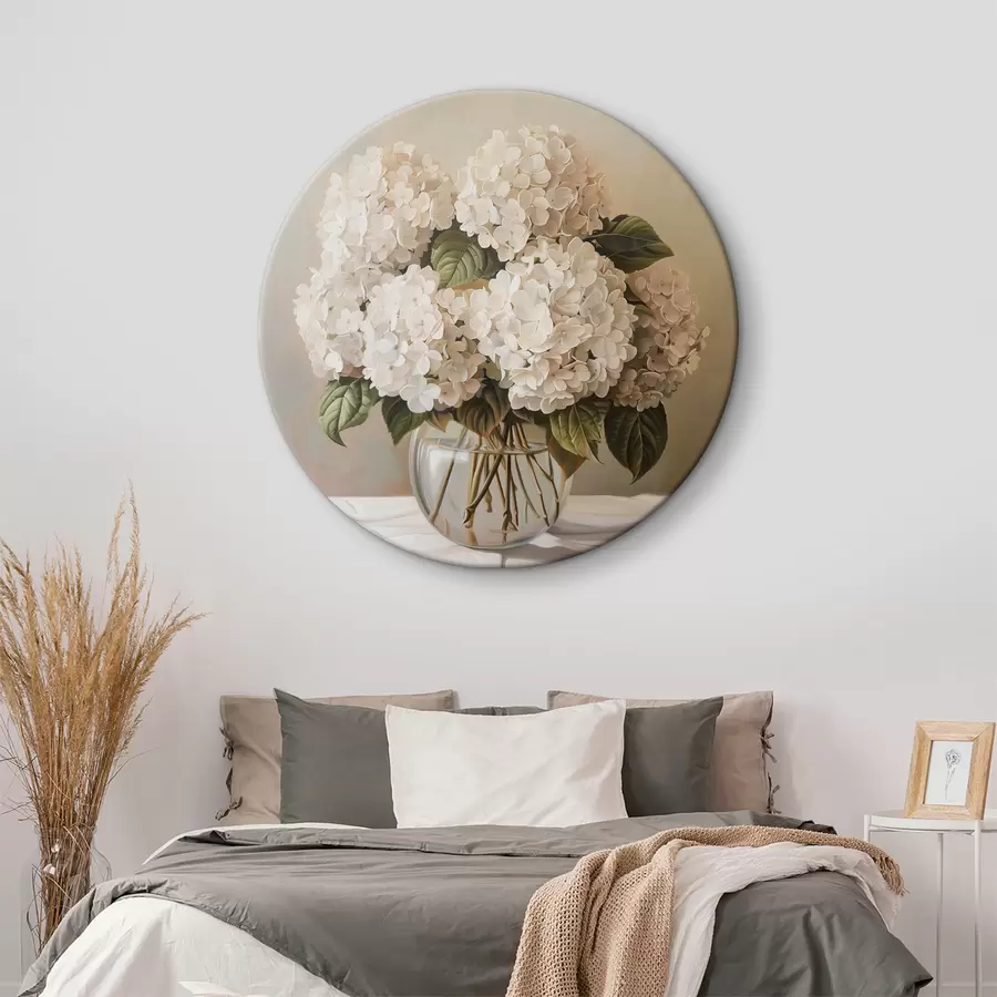 murales de pared Ramo de hortensias blancas r38711