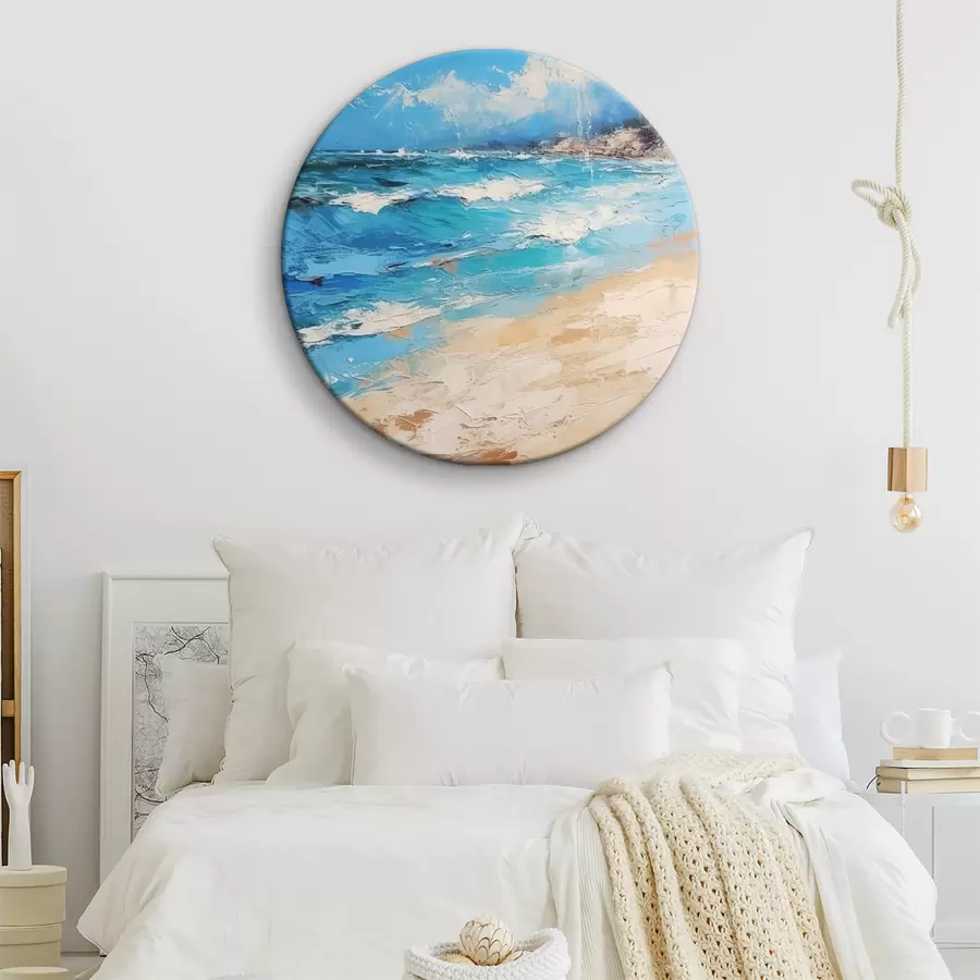 murales de pared Mar, olas, playa, arena, pintura al óleo, abstracción, paisaje, paisaje r38910