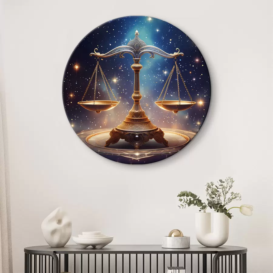 murales de pared Libra contra el cielo estrellado r39056