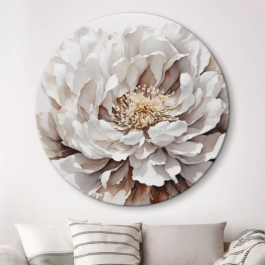 murales de pared Primer plano de flor blanca r39178