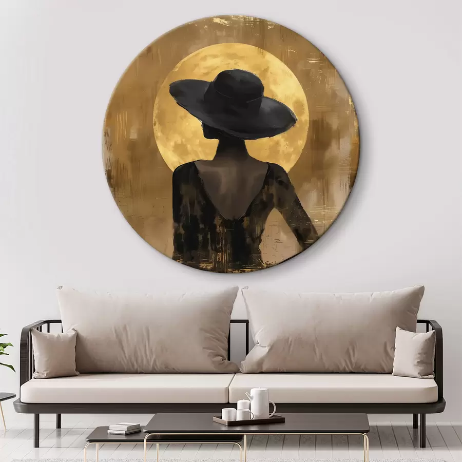 murales de pared chica de negro r39686