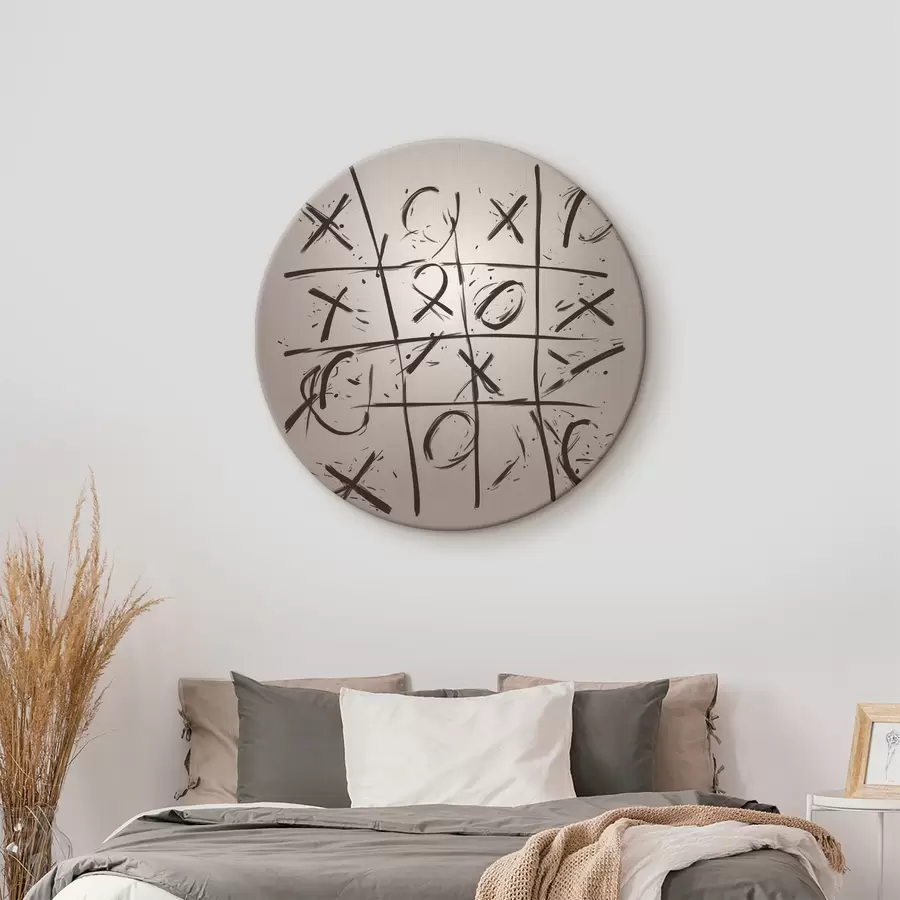 murales de pared Cruces de tres en raya r40065