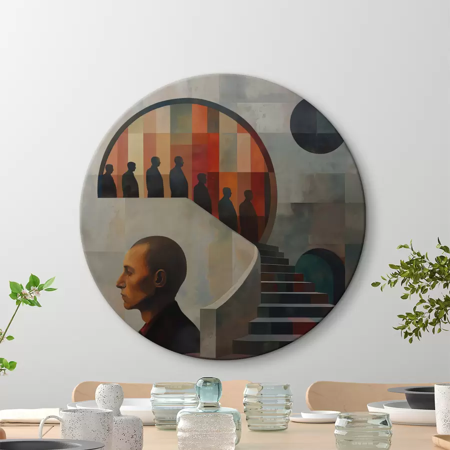 murales de pared Ilustración moderna de escaleras r40238