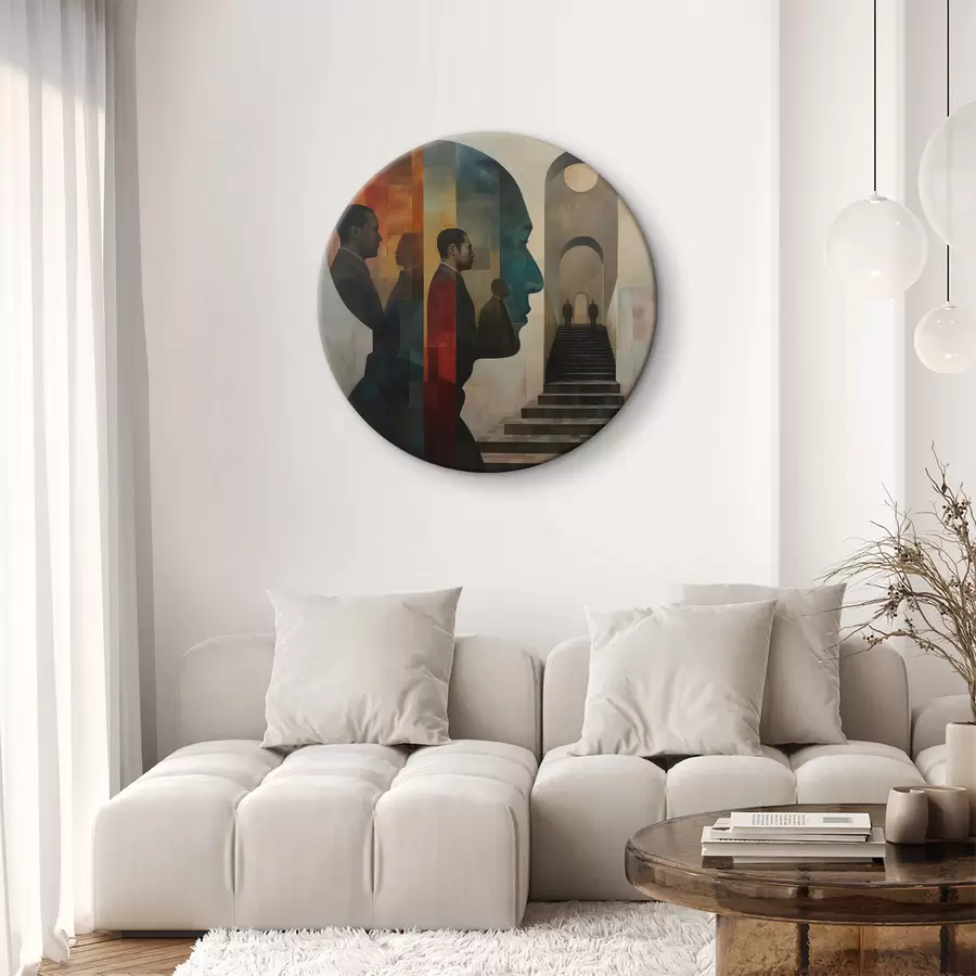 murales de pared Perfiles de hombres en el arte moderno r40239