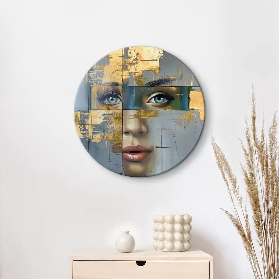 murales de pared retrato abstracto moderno r40240